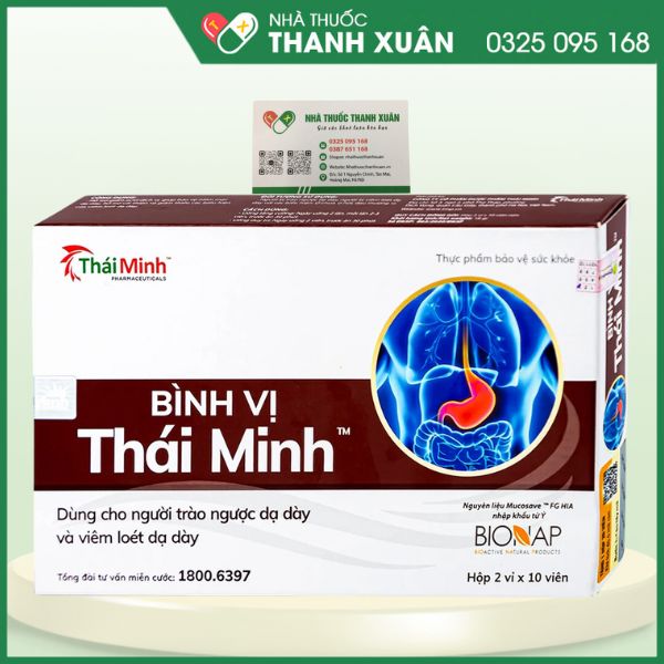 Bình vị Thái Minh - Hỗ trợ giảm acid dịch vị, giúp bảo vệ niêm mạc dạ dày